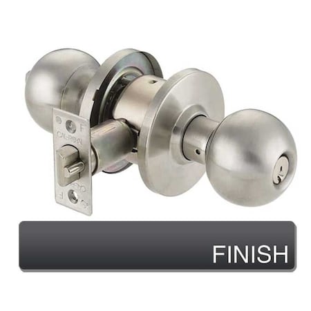 Cal-Royal Design Entry Knob Lock, 2-3/4 Backset, ASA Strike, SFIC Less Core, US10B Dark Bronze ICBA00-10B